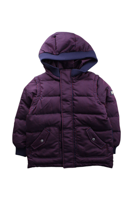 A Purple Puffer/Quilted Coats & Outerwear from Nicholas & Bears in size 6T for neutral. (Front View)