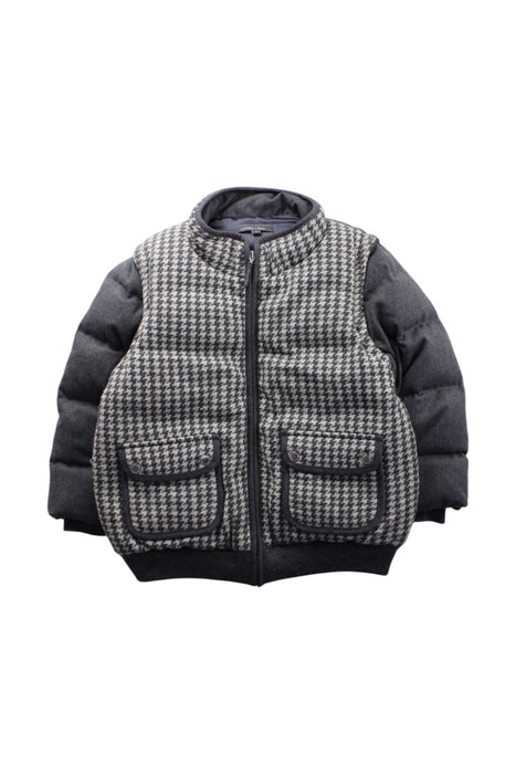 A Grey Puffer/Quilted Coats & Outerwear from Nicholas & Bears in size 4T for neutral. (Front View)