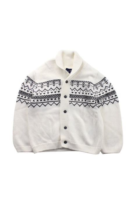 A White Cardigans from Janie & Jack in size 18-24M for neutral. (Front View)