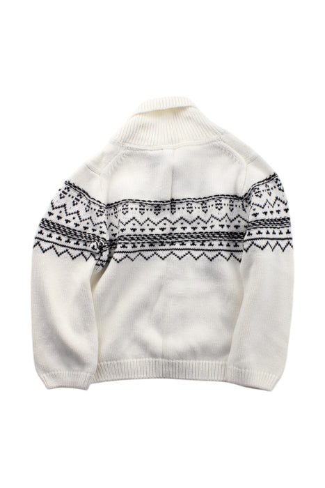 A White Cardigans from Janie & Jack in size 18-24M for neutral. (Back View)