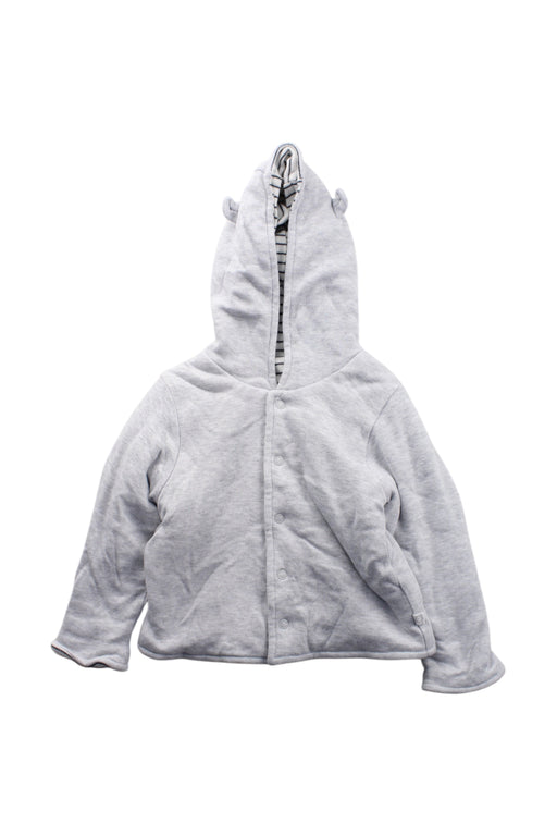 A Grey Buttoned Sweatshirts from Mori in size 6-12M for neutral. (Front View)