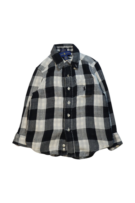 A Black Long Sleeve Shirts from Polo Ralph Lauren in size 2T for boy. (Front View)