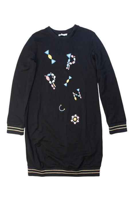 A Black Long Sleeve Dresses from I Pinco Pallino in size 10Y for girl. (Front View)