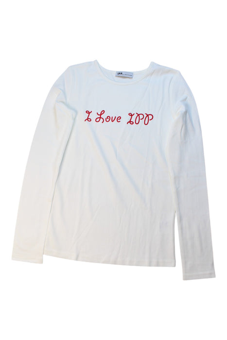 A White Long Sleeve T Shirts from I Pinco Pallino in size 11Y for girl. (Front View)