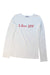 A White Long Sleeve T Shirts from I Pinco Pallino in size 11Y for girl. (Front View)