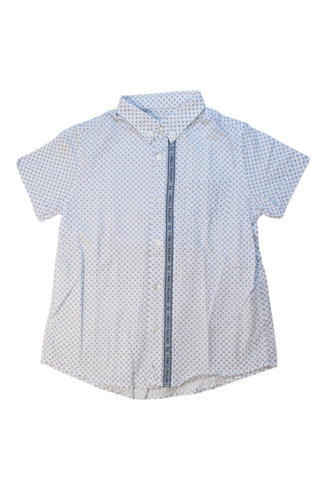 A White Short Sleeve Shirts from I Pinco Pallino in size 8Y for boy. (Front View)