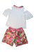 A Multicolour Shorts Sets from I Pinco Pallino in size 10Y for girl. (Back View)