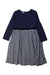 A Navy Long Sleeve Dresses from I Pinco Pallino in size 10Y for girl. (Front View)