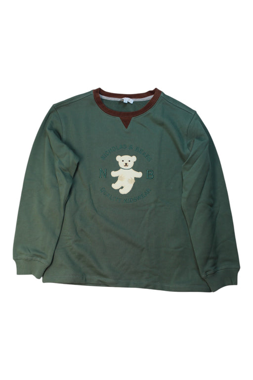 A Green Crewneck Sweatshirts from Nicholas & Bears in size 12Y for boy. (Front View)