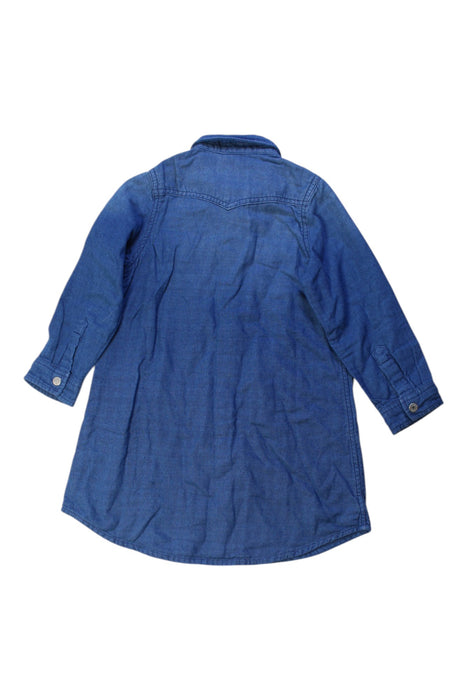 A Blue Long Sleeve Dresses from Double B Mikihouse in size 3T for girl. (Back View)