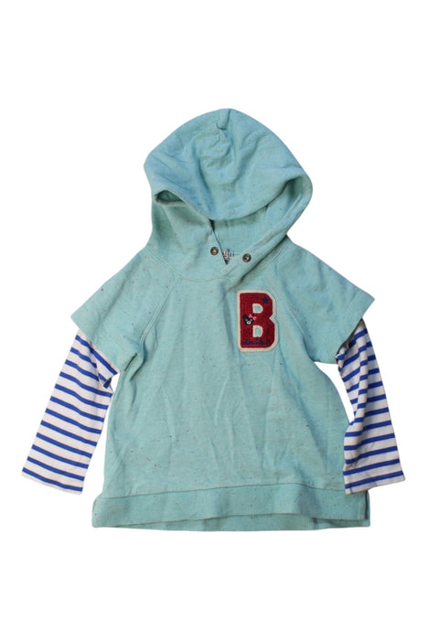 A Multicolour Hooded Sweatshirts from Double B Mikihouse in size 3T for girl. (Front View)