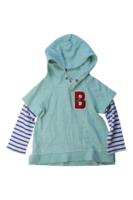 A Multicolour Hooded Sweatshirts from Double B Mikihouse in size 3T for girl. (Front View)