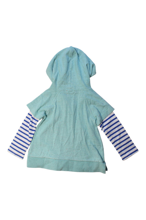 A Multicolour Hooded Sweatshirts from Double B Mikihouse in size 3T for girl. (Back View)