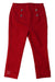 A Red Dress Pants from Kingkow in size 18-24M for girl. (Front View)