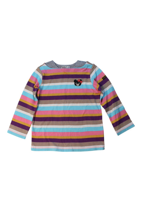 A Multicolour Long Sleeve T Shirts from Double B Mikihouse in size 3T for girl. (Front View)