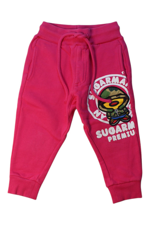 A Pink Sweatpants from Sugarman in size 18-24M for girl. (Front View)