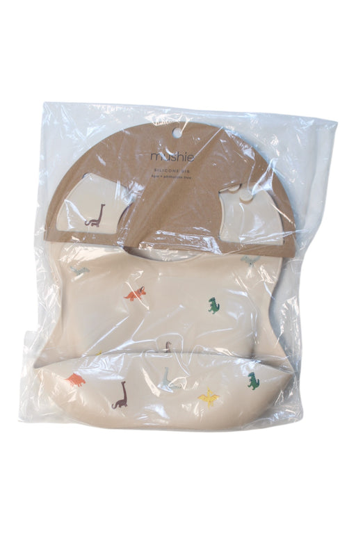 A Multicolour Bibs from Mushie in size Newborn for neutral. (Front View)