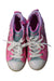 A Pink Sneakers from Skechers in size 9Y for girl. (Back View)