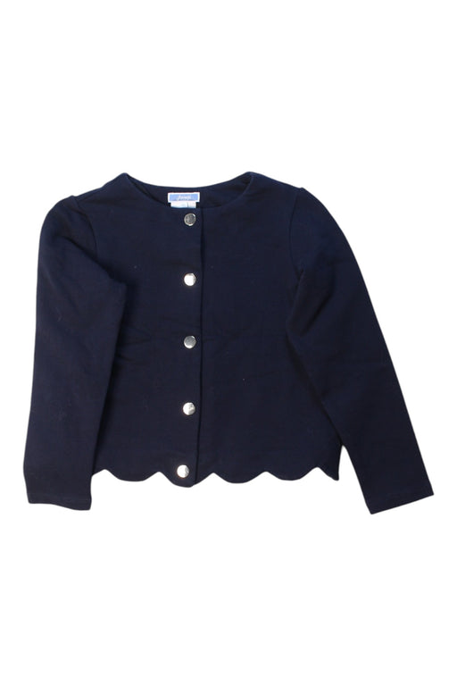 A Navy Blazers from Jacadi in size 8Y for girl. (Front View)