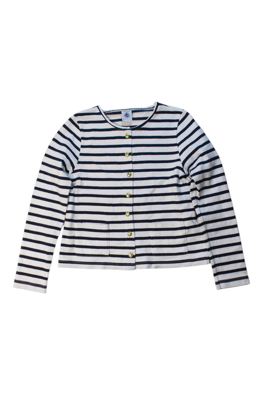 A Black Cardigans from Petit Bateau in size 8Y for girl. (Front View)