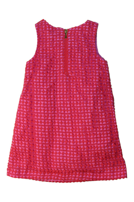 A Pink Sleeveless Dresses from Kate Spade in size 4T for girl. (Back View)