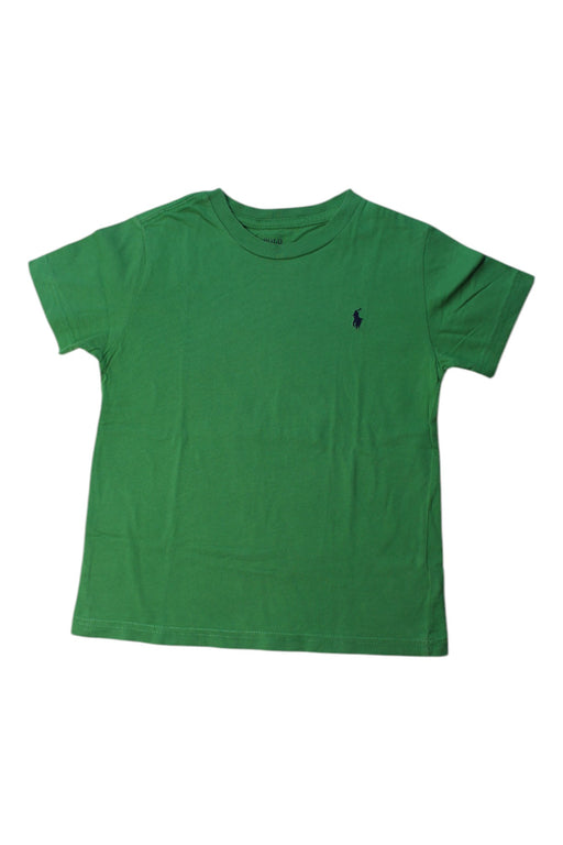 A Green Short Sleeve T Shirts from Polo Ralph Lauren in size 5T for boy. (Front View)