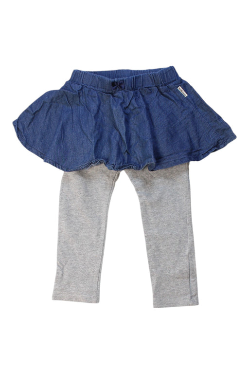 A Grey Leggings from Hot Biscuits Mikihouse in size 2T for girl. (Front View)