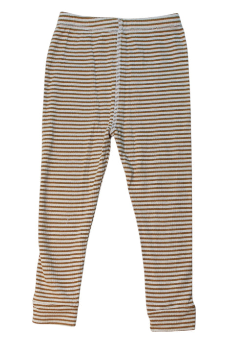 A Brown Leggings from Quincy Mae in size 3T for girl. (Front View)