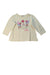 A Ivory Long Sleeve Tops from Hot Biscuits Mikihouse in size 3T for girl. (Front View)