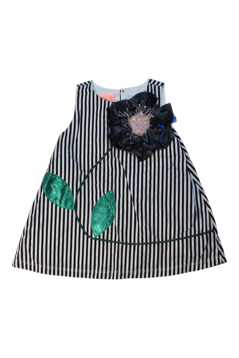 A Multicolour Sleeveless Dresses from Wauw Capow in size 4T for girl. (Front View)