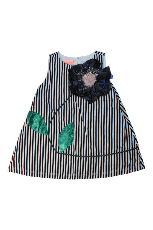 A Multicolour Sleeveless Dresses from Wauw Capow in size 4T for girl. (Front View)