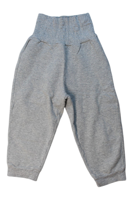 A Grey Sweatpants from Hot Biscuits Mikihouse in size 4T for girl. (Front View)