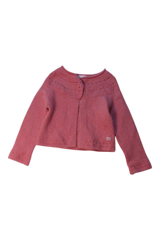 A Pink Cardigans from Kingkow in size 4T for girl. (Front View)