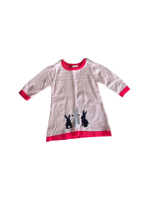 A Pink Long Sleeve Dresses from Seed in size 3-6M for girl. (Front View)