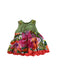 A Green Sleeveless Dresses from Catimini in size 3-6M for girl. (Front View)