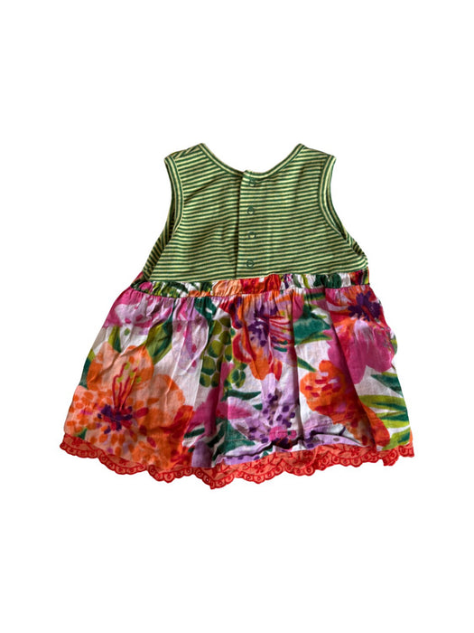 A Green Sleeveless Dresses from Catimini in size 3-6M for girl. (Back View)