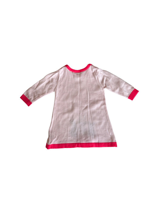A Pink Long Sleeve Dresses from Seed in size 3-6M for girl. (Back View)