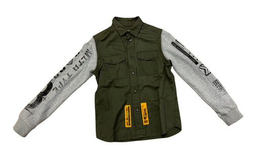 A Green Long Sleeve Shirts from Diesel in size 8Y for neutral. (Front View)