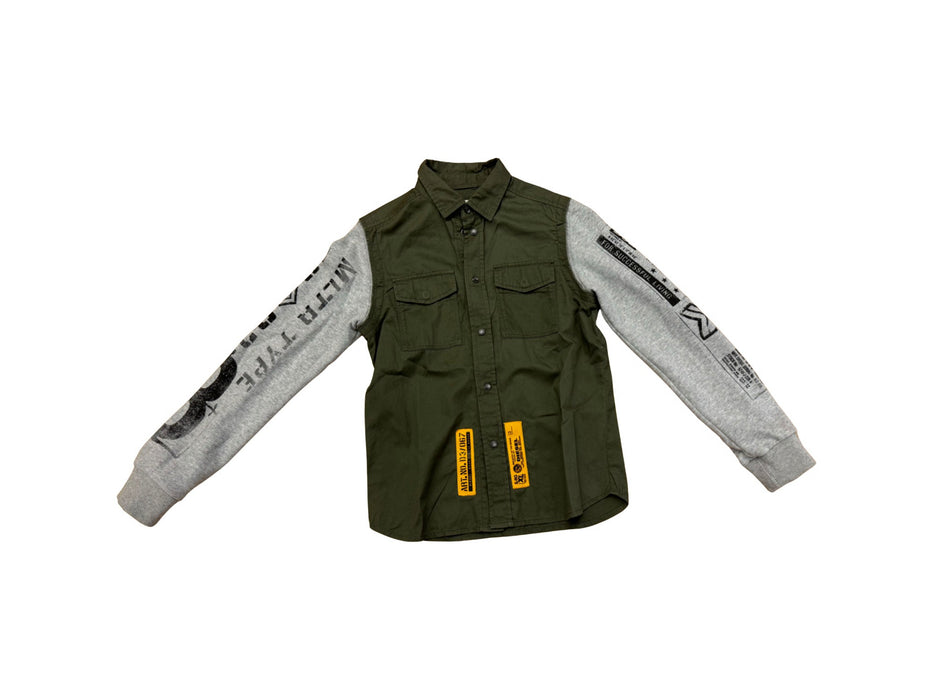 A Green Long Sleeve Shirts from Diesel in size 8Y for neutral. (Front View)