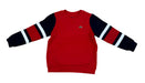 A Red Crewneck Sweatshirts from Lacoste in size 6T for boy. (Front View)
