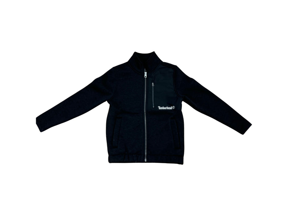 A Black Zippered Sweatshirts from Timberland in size 8Y for boy. (Front View)