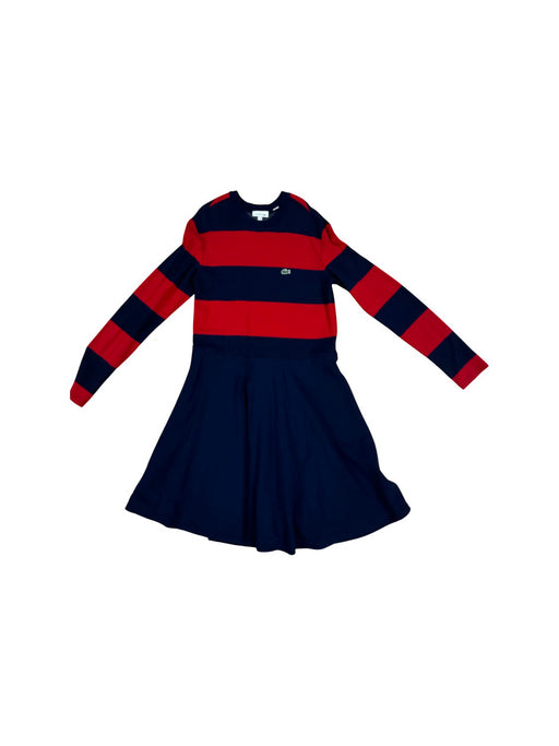 A Red Long Sleeve Dresses from Lacoste in size 12Y for girl. (Front View)