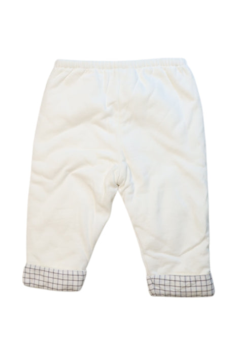 A White Sweatpants from Jacadi in size 3-6M for neutral. (Back View)