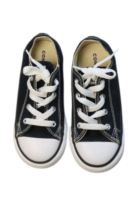 A Black Sneakers from Converse in size 4T for neutral. (Back View)