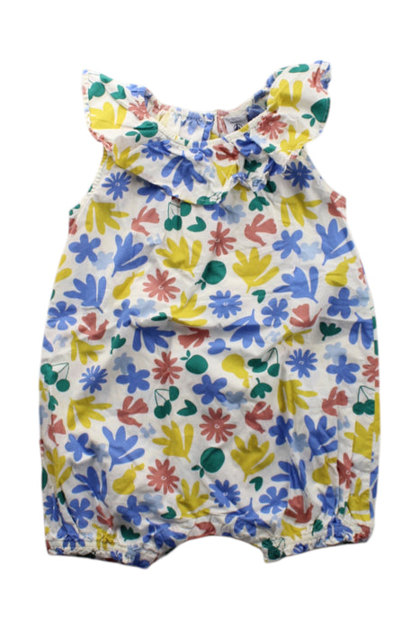A Multicolour Sleeveless Rompers from Petit Bateau in size 12-18M for neutral. (Front View)