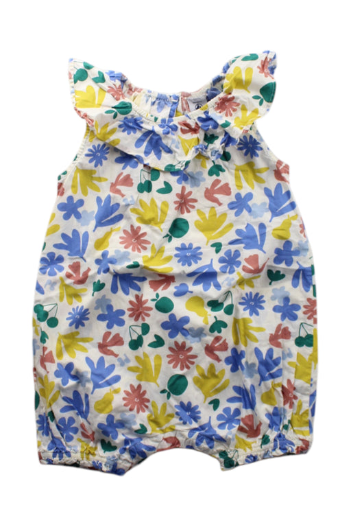 A Multicolour Sleeveless Rompers from Petit Bateau in size 12-18M for neutral. (Front View)
