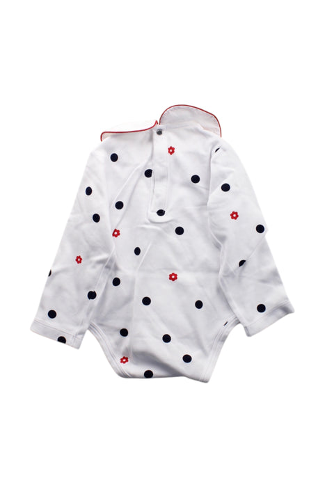 A White Long Sleeve Bodysuits from Jacadi in size 2T for neutral. (Back View)