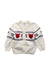 A White Cardigans from Petit Bateau in size 6-12M for neutral. (Front View)