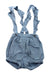 A Blue Overall Shorts from Petit Bateau in size 3T for neutral. (Front View)