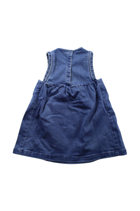 A Blue Sleeveless Dresses from Petit Bateau in size 2T for neutral. (Back View)
